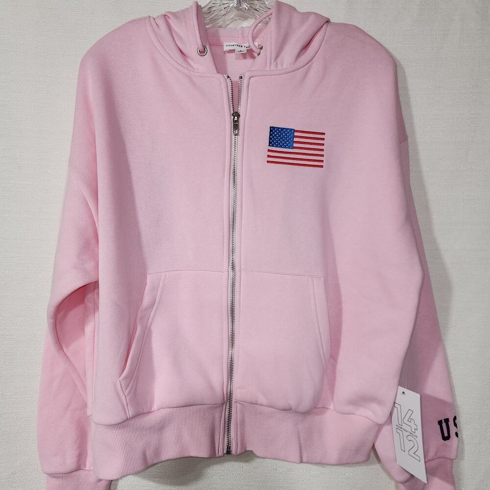 United States 1993 women's pink hoodie Large